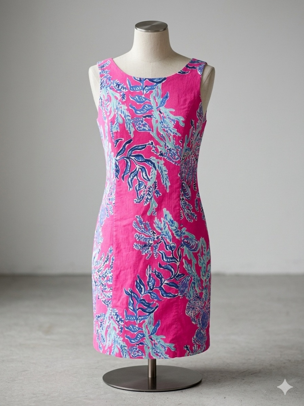 Lilly Pulitzer Pink Tropical Print Sleeveless Tank